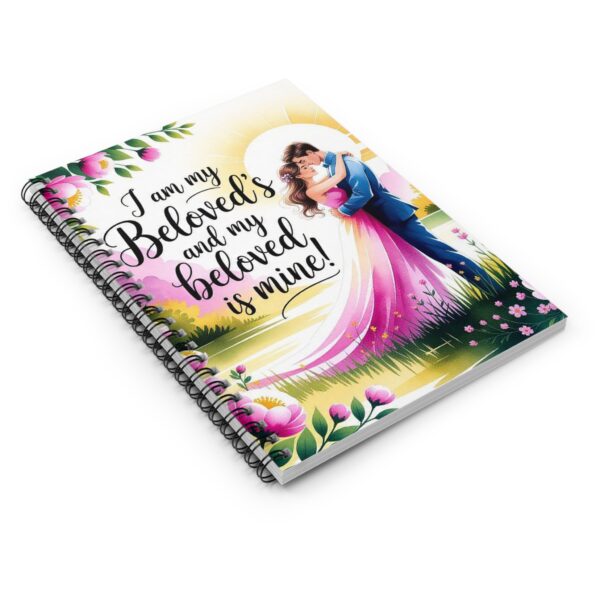 Our "I am my Beloved's" Spiral Notebook - Ruled Line, Perfect for Journaling, Gifts for Her, Wedding Planning, Scrapbooking, Prayer Journal - Image 3