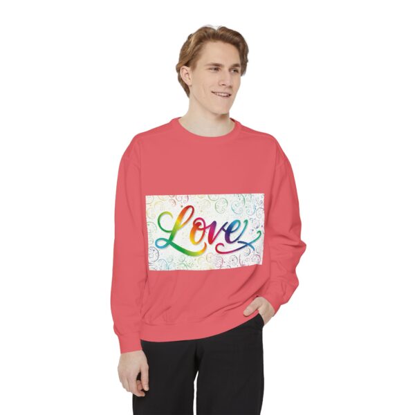 Sweatshirt Unisex our inspirational "Love" 'spirals' design. Faith Apparel Gospel Fashion Jumper, Pullover - Image 42