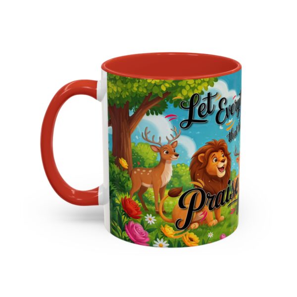 Our inspirational "Let Everything that has Breath Praise the Lord!" Ceramic Accent Coffee Mug Design is Perfect for Wedding Gifts, Inspirational Decor - Image 15
