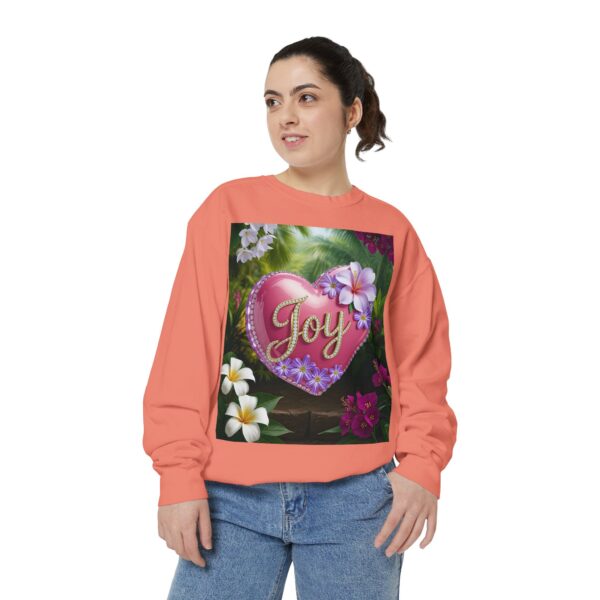 Sweatshirt Unisex with our Inspirational "Joy" 'Solid Pink Heart' Design! Faith Apparel Gospel Fashion Jumper, Pullover - Image 14