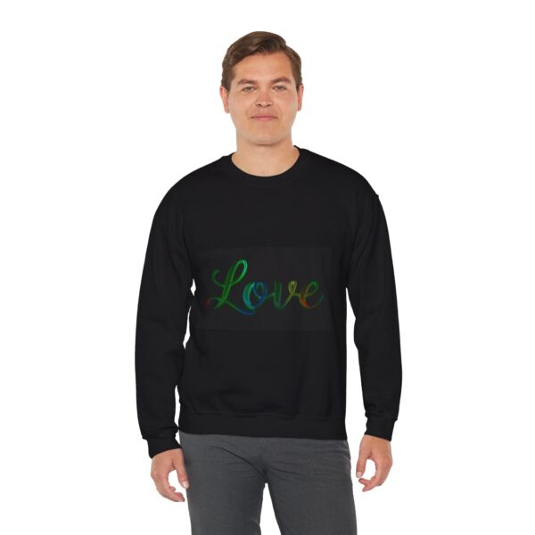 Crewneck Sweatshirt-with our inspirational "Love" 'light in darkness' Design!! Vintage Inspired Faith Apparel, Gospel Fashion Unisex Heavy - Image 9