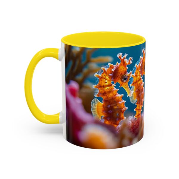Our 'Seahorses' design Accent Coffee Mug, Perfect for Wedding Gifts, Inspirational Decor Beauty of God's Creation Tea Ceramic - Image 51