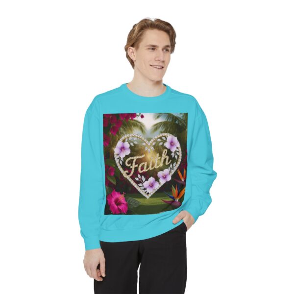 Sweatshirt Unisex Inspirational "Faith" 'Diamond Ring Heart' Christian Virtues Uplifting Faith-Based Apparel Gospel Encouragement Comfort - Image 21