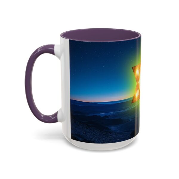 Our inspirational 'Star of David over Israel' Ceramic Accent Coffee Mug Design is Perfect for Wedding Gifts, Inspirational Decor - Image 59