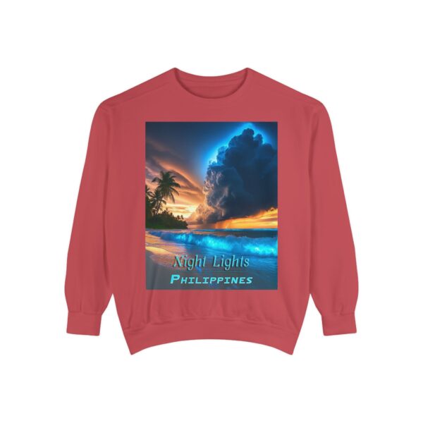 Sweatshirt Unisex Inspirational with our "Night Lights-Philippines" design! Beauty of Creation Tropical Beach Comfort, Jumper, Gift - Image 31