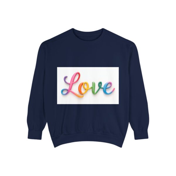 Sweatshirt Unisex with our inspirational  "Love" Design!! Faith Apparel Gospel Fashion Jumper, Pullover - Image 36