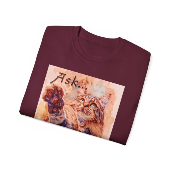 Our "Ask ...and ye shall receive" Matt 7:7 featuring a Maine Coon Cat asking for a treat! Vintage Christian Faith Apparel Unisex Cotton T-Shirt, Thoughtful Quote, Philippians 4:8 - Image 21