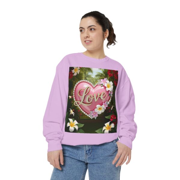 Sweatshirt Unisex with our Inspirational "Love" 'Solid Pink Heart' Design! Faith Apparel Gospel Fashion Jumper, Pullover - Image 39