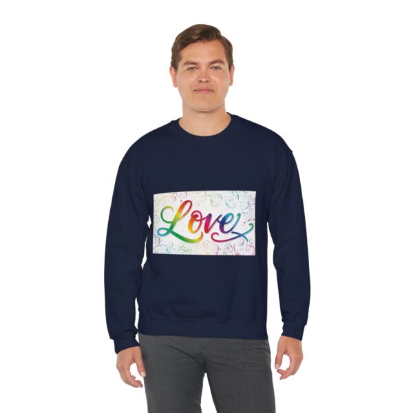 Crewneck Sweatshirt-with our inspirational "Love" 'spirals' Design!! Vintage Inspired Faith Apparel, Gospel Fashion Unisex Heavy - Image 18