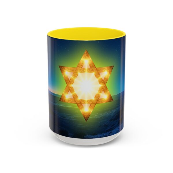 Our inspirational 'Star of David over Israel' Ceramic Accent Coffee Mug Design is Perfect for Wedding Gifts, Inspirational Decor - Image 61