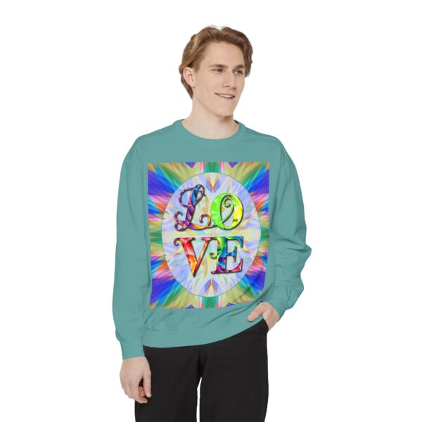 Sweatshirt Unisex with our inspirational  "Love" 'kaleidoscope' Design!! Faith Apparel Gospel Fashion Jumper, Pullover - Image 24