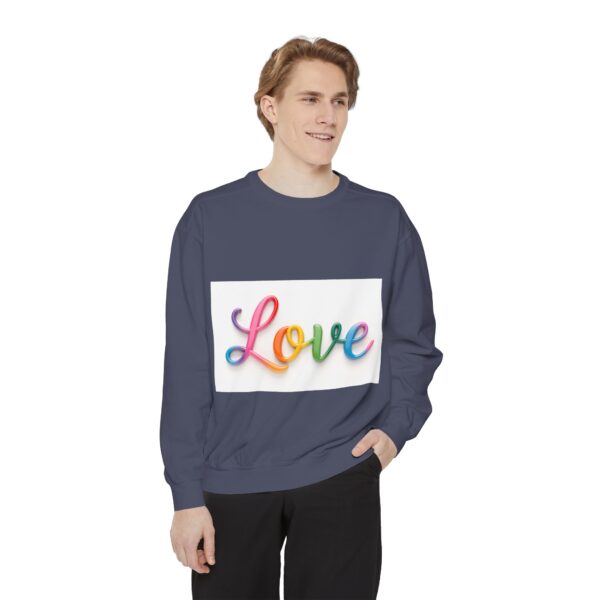 Sweatshirt Unisex with our inspirational  "Love" Design!! Faith Apparel Gospel Fashion Jumper, Pullover - Image 35