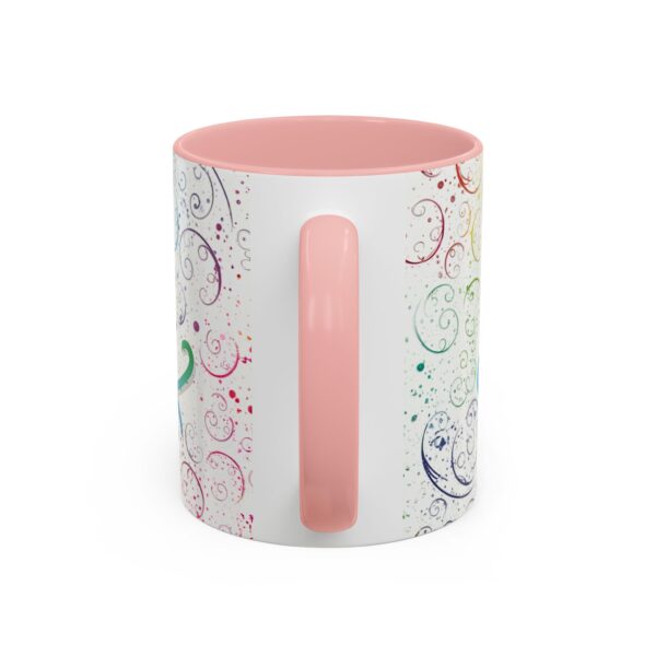Our inspirational "Love" 'spirals' Ceramic Accent Coffee Mug Design is Perfect for Wedding Gifts, Inspirational Decor - Image 12
