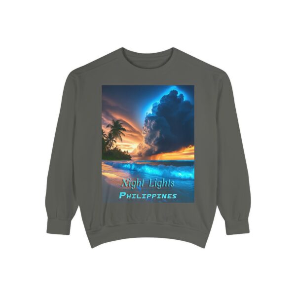 Sweatshirt Unisex Inspirational with our "Night Lights-Philippines" design! Beauty of Creation Tropical Beach Comfort, Jumper, Gift - Image 9