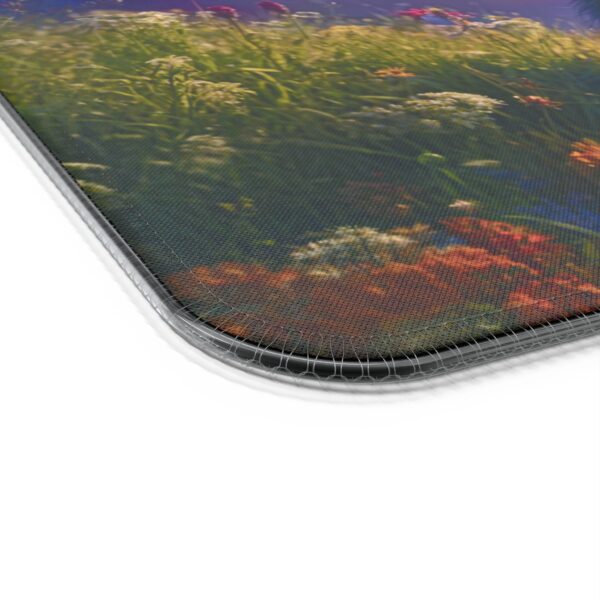 LED + wireless Charging Mouse Pad, Desk Mat, "Beth at Rest" Design, Tech Gift, Home Office Essentials Inspirational - Image 5
