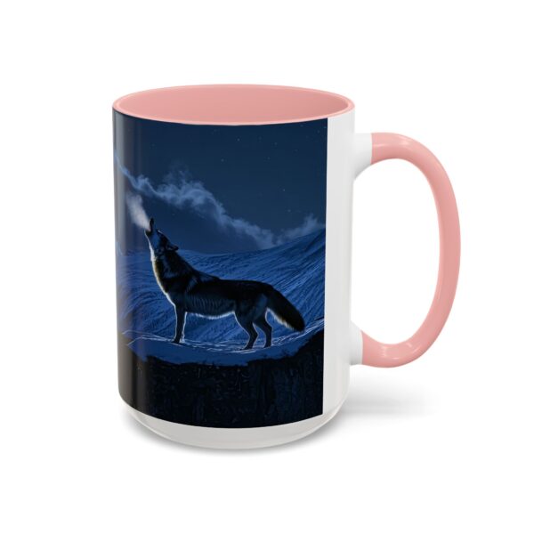 Our inspirational 'Wolf Moon' Ceramic Accent Coffee Mug Design is Perfect for Wedding Gifts, Inspirational Decor - Image 26