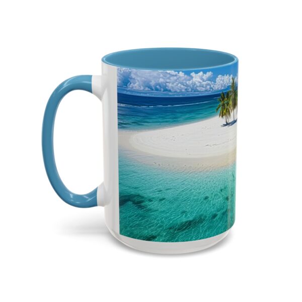 Our inspirational "Five Palm Island" Ceramic Accent Coffee Mug Design is Perfect for Wedding Gifts, Inspirational Decor - Image 39
