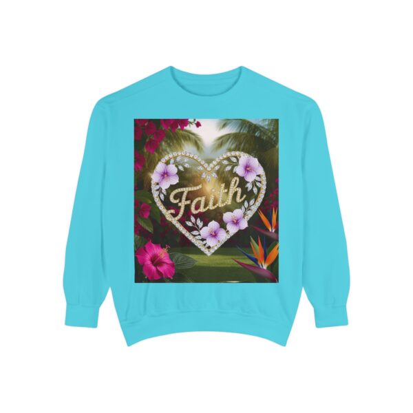Sweatshirt Unisex Inspirational "Faith" 'Diamond Ring Heart' Christian Virtues Uplifting Faith-Based Apparel Gospel Encouragement Comfort - Image 20