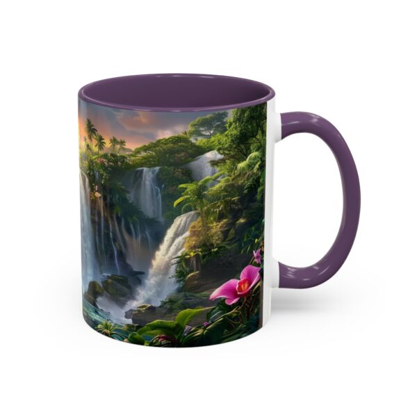 Our inspirational 'Philippine Waterfall' Ceramic Accent Coffee Mug Design is Perfect for Wedding Gifts, Inspirational Decor - Image 46