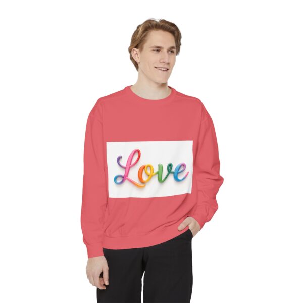 Sweatshirt Unisex with our inspirational  "Love" Design!! Faith Apparel Gospel Fashion Jumper, Pullover - Image 42