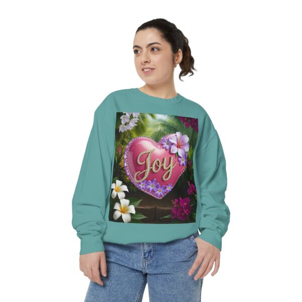 Sweatshirt Unisex with our Inspirational "Joy" 'Solid Pink Heart' Design! Faith Apparel Gospel Fashion Jumper, Pullover - Image 21