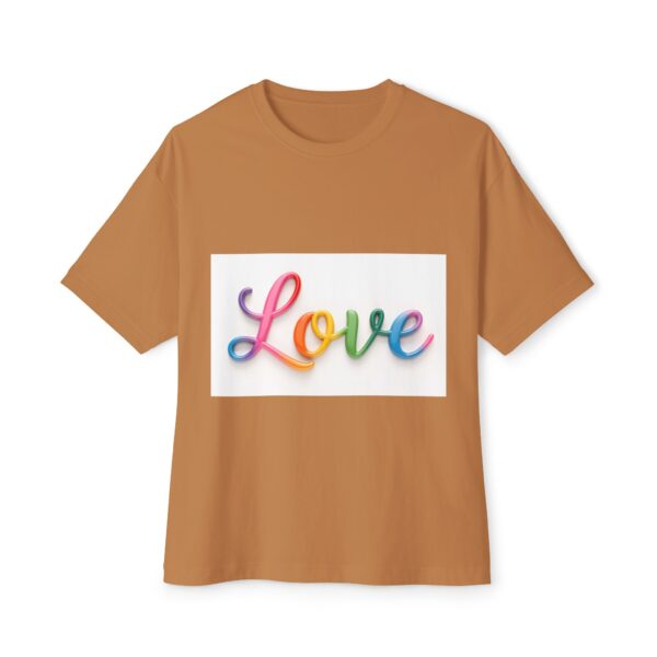 Our "Love" design on a Unisex Tee, Inspirational Oversized Box Tshirt, Religious Graphic Top, Travel Bible Verse Apparel - Image 17
