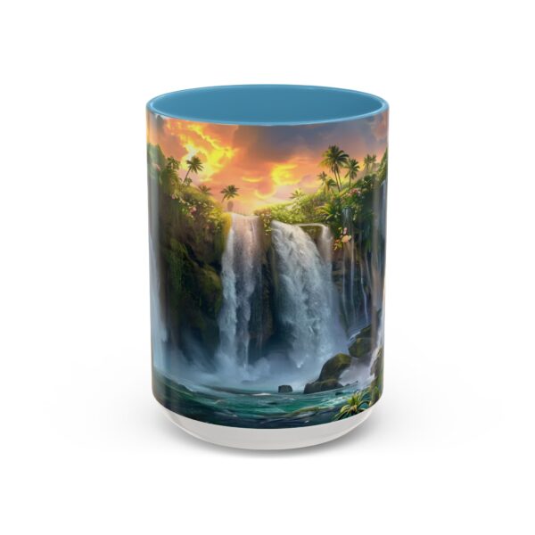 Our inspirational 'Philippine Waterfall' Ceramic Accent Coffee Mug Design is Perfect for Wedding Gifts, Inspirational Decor - Image 37