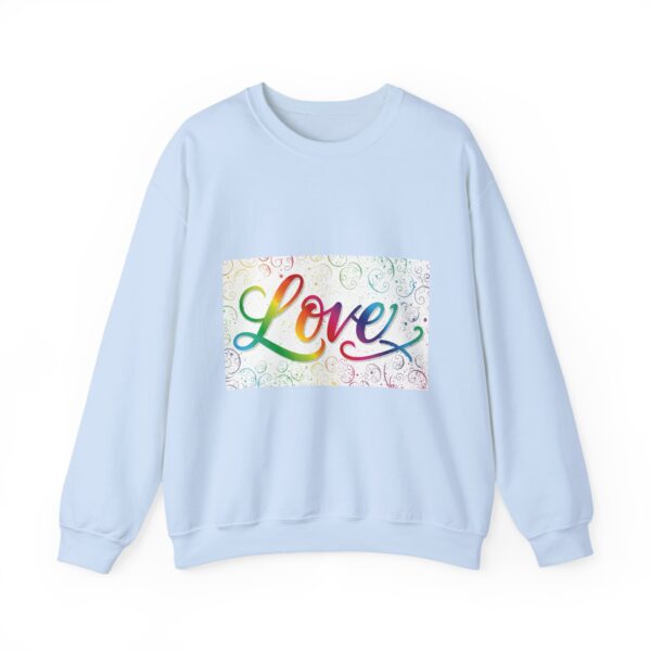 Crewneck Sweatshirt-with our inspirational "Love" 'spirals' Design!! Vintage Inspired Faith Apparel, Gospel Fashion Unisex Heavy - Image 6