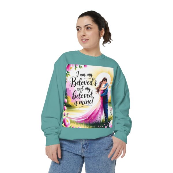 Sweatshirt Unisex with our inspirational "I am my Beloved's" from Song of Solomon design! Faith Apparel Gospel Fashion Jumper, Pullover - Image 21