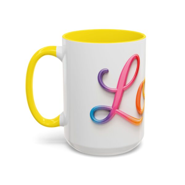 Our inspirational "Love" Ceramic Accent Coffee Mug Design is Perfect for Wedding Gifts, Inspirational Decor - Image 63