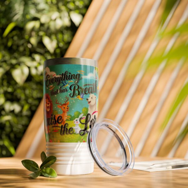 Our inspirational "Let Everything that has Breath Praise the Lord!" Tumbler | 20oz Inspirational Travel Mug, Motivational Drinkware, Perfect for Gifting - Image 6