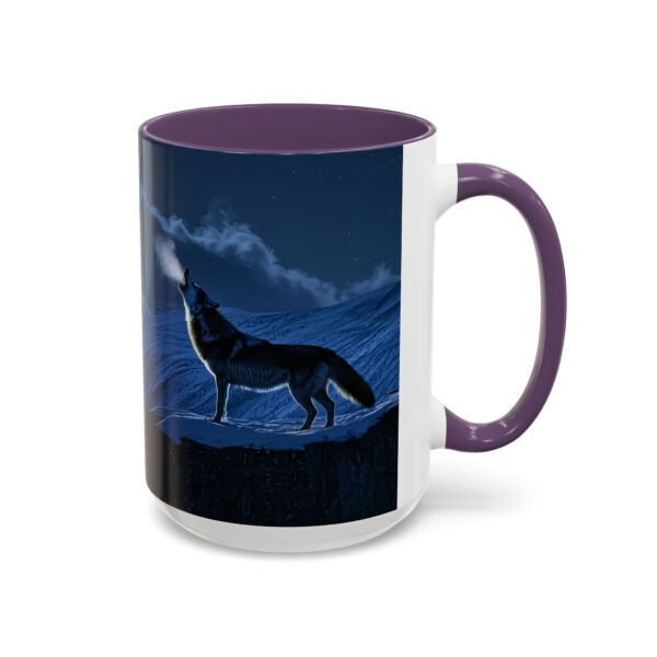 Our inspirational 'Wolf Moon' Ceramic Accent Coffee Mug Design is Perfect for Wedding Gifts, Inspirational Decor - Image 58