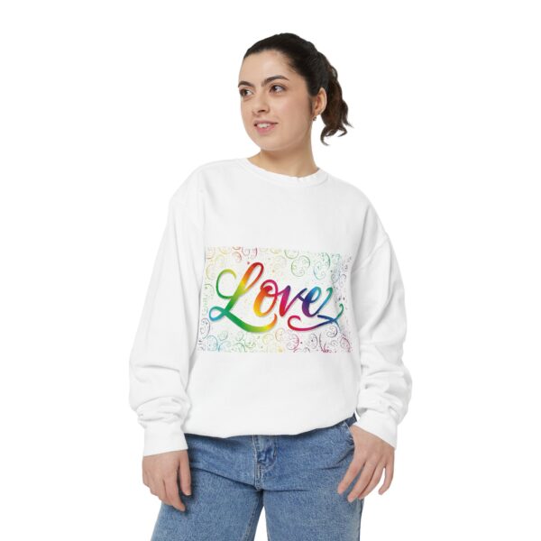 Sweatshirt Unisex our inspirational "Love" 'spirals' design. Faith Apparel Gospel Fashion Jumper, Pullover - Image 10