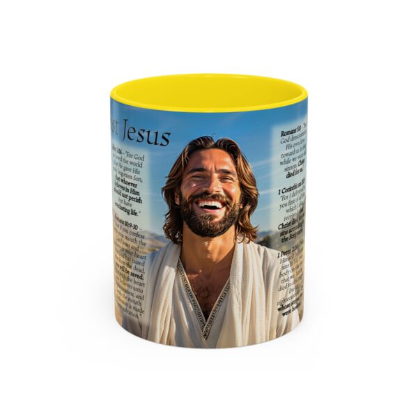 Our inspirational "Just Jesus" and Verses on Salvation Ceramic Accent Coffee Mug Design is Perfect for Wedding Gifts, Inspirational Decor - Image 49