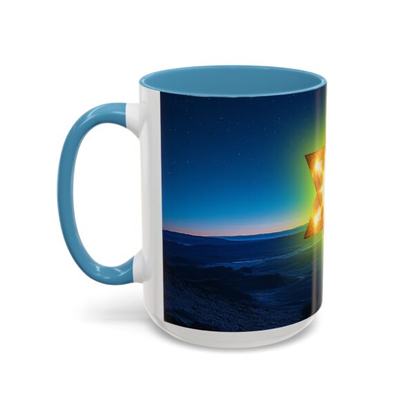 Our inspirational 'Star of David over Israel' Ceramic Accent Coffee Mug Design is Perfect for Wedding Gifts, Inspirational Decor - Image 39