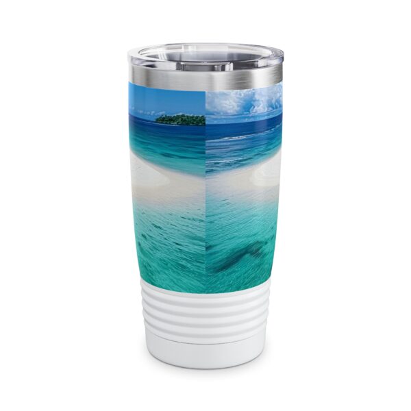 Our inspirational  "Five Palm Island" Tumbler | 20oz Inspirational Travel Mug, Motivational Drinkware, Perfect for Gifting - Image 4