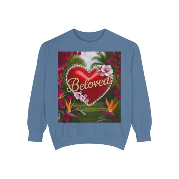 Sweatshirt Unisex Inspirational-Our "Beloved" 'Solid Red Heart' design! Christian Virtues Uplifting Faith-Based Apparel Gospel Comfort - Image 25