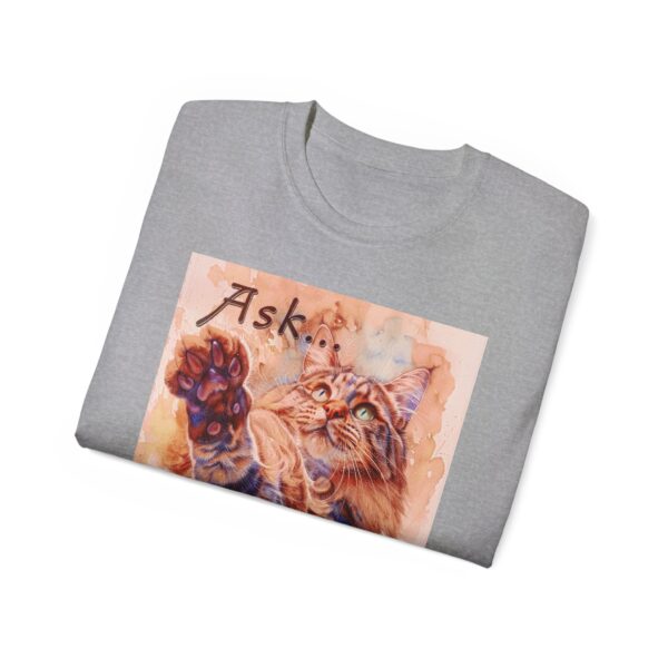 Our "Ask ...and ye shall receive" Matt 7:7 featuring a Maine Coon Cat asking for a treat! Vintage Christian Faith Apparel Unisex Cotton T-Shirt, Thoughtful Quote, Philippians 4:8 - Image 13