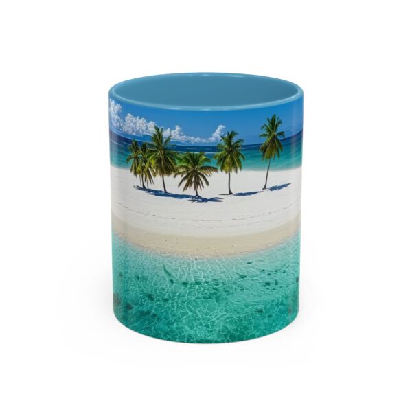 Our inspirational "Five Palm Island" Ceramic Accent Coffee Mug Design is Perfect for Wedding Gifts, Inspirational Decor - Image 33