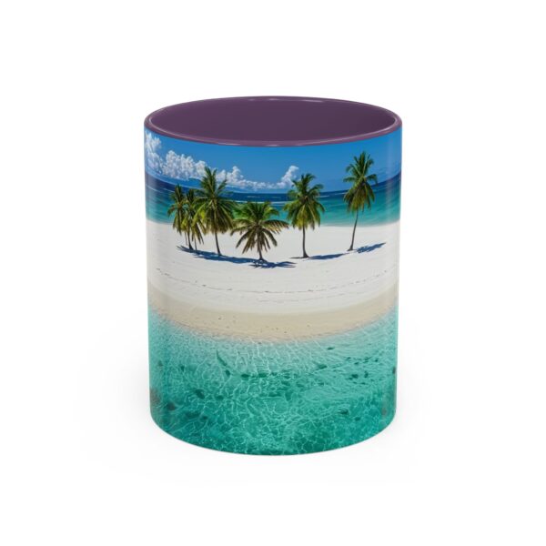 Our inspirational "Five Palm Island" Ceramic Accent Coffee Mug Design is Perfect for Wedding Gifts, Inspirational Decor - Image 45
