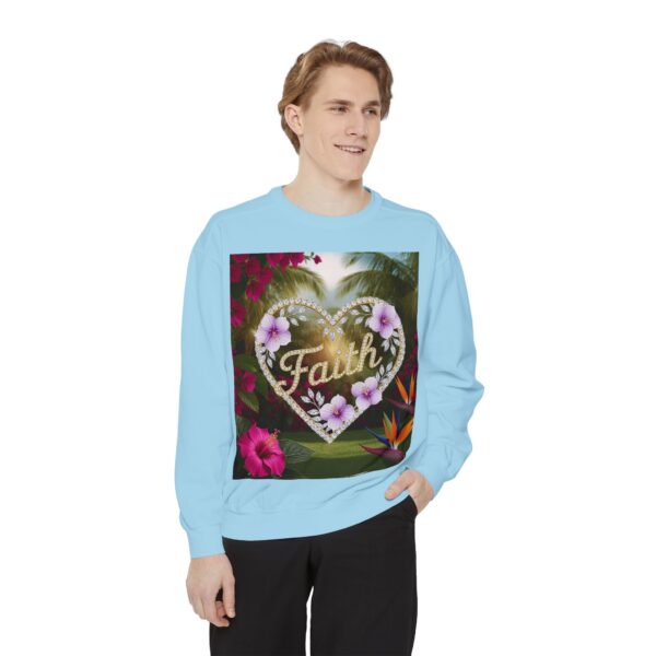 Sweatshirt Unisex Inspirational "Faith" 'Diamond Ring Heart' Christian Virtues Uplifting Faith-Based Apparel Gospel Encouragement Comfort - Image 23