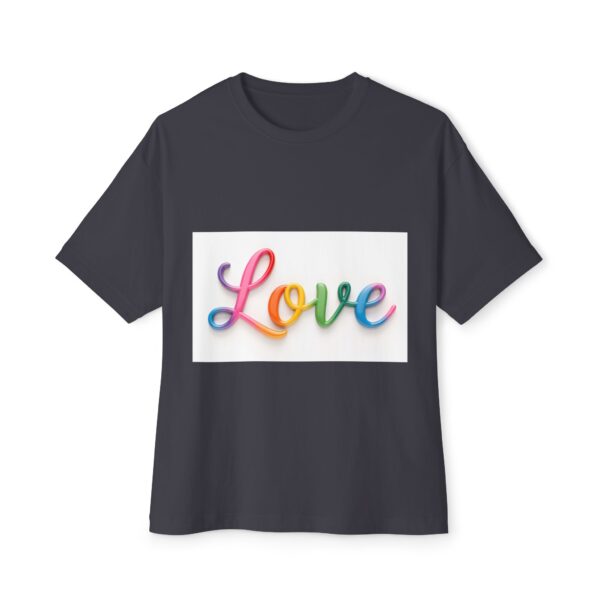 Our "Love" design on a Unisex Tee, Inspirational Oversized Box Tshirt, Religious Graphic Top, Travel Bible Verse Apparel - Image 21