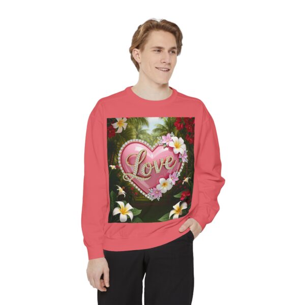 Sweatshirt Unisex with our Inspirational "Love" 'Solid Pink Heart' Design! Faith Apparel Gospel Fashion Jumper, Pullover - Image 42