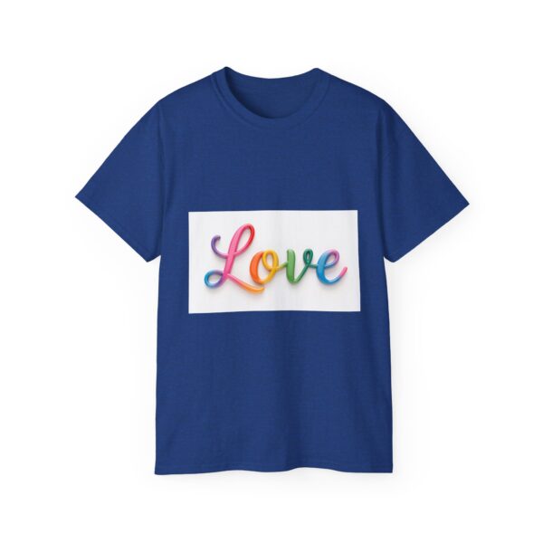 Our inspirational "Love" Design!! on a Christian Unisex Cotton T-Shirt, Faith Spiritual Apparel, Love Gift - Image 19