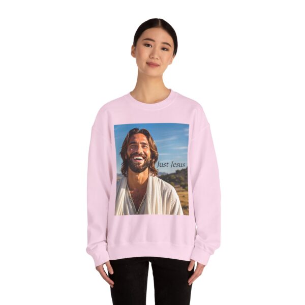 Crewneck Sweatshirt-with our inspirational "Just Jesus" Design!! Vintage Inspired Faith Apparel, Gospel Fashion Unisex Heavy - Image 20