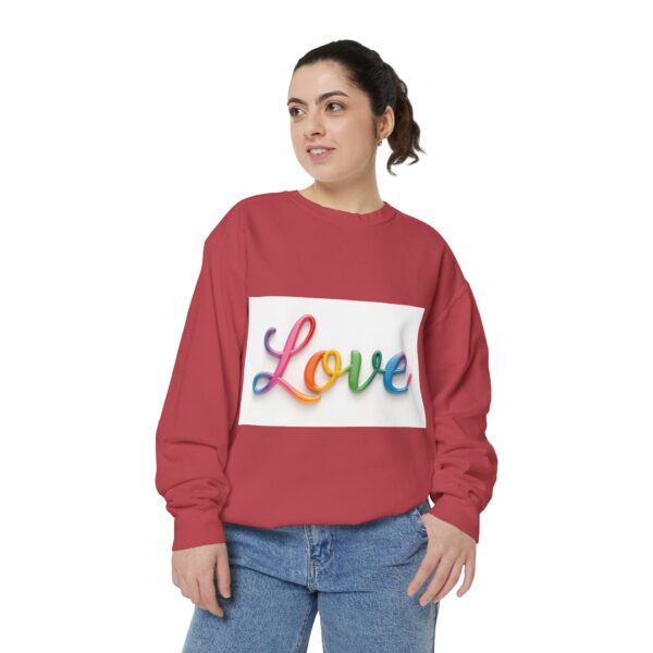 Sweatshirt Unisex with our inspirational  "Love" Design!! Faith Apparel Gospel Fashion Jumper, Pullover - Image 7