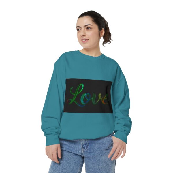 Sweatshirt Unisex with our inspirational  "Love" 'light in darkness' Design!! Faith Apparel Gospel Fashion Jumper, Pullover - Image 26