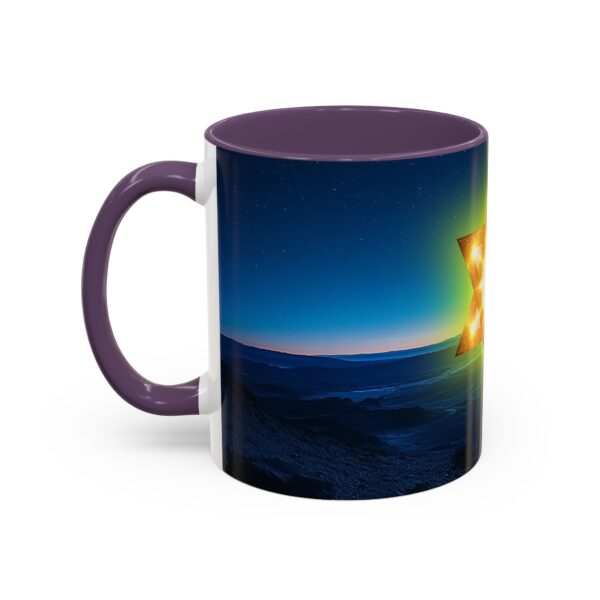 Our inspirational 'Star of David over Israel' Ceramic Accent Coffee Mug Design is Perfect for Wedding Gifts, Inspirational Decor - Image 47