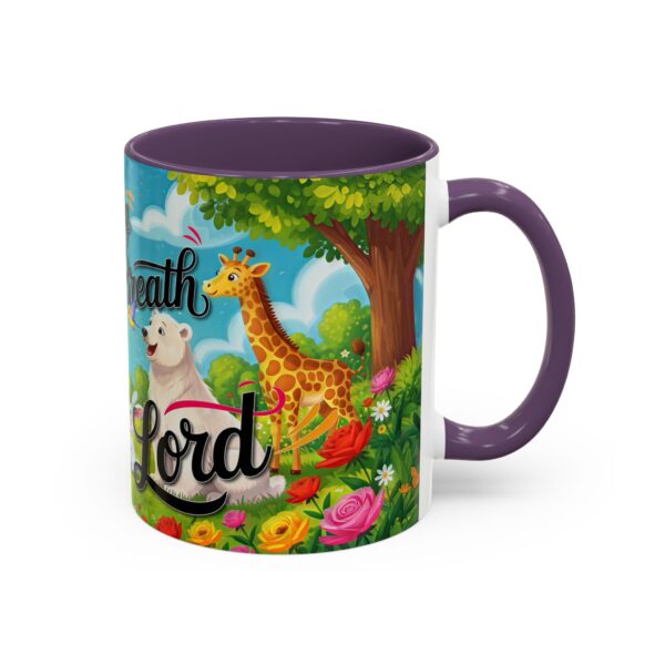 Our inspirational "Let Everything that has Breath Praise the Lord!" Ceramic Accent Coffee Mug Design is Perfect for Wedding Gifts, Inspirational Decor - Image 46