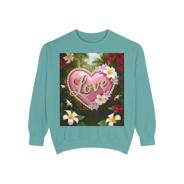 Sweatshirt Unisex with our Inspirational "Love" 'Solid Pink Heart' Design! Faith Apparel Gospel Fashion Jumper, Pullover - Image 20